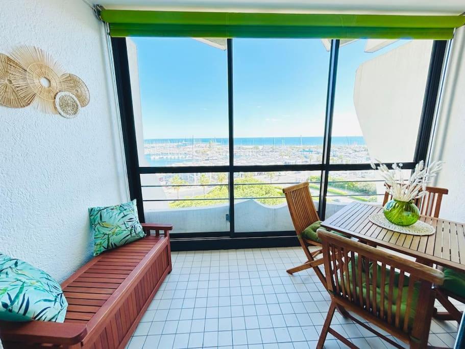 Studio Chic & Cosy Vue Mer, Clim, Parking La Grande Motte Bagian luar foto