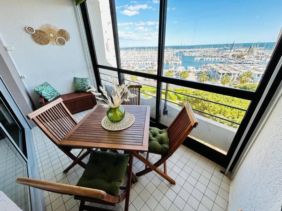Studio Chic & Cosy Vue Mer, Clim, Parking La Grande Motte Bagian luar foto