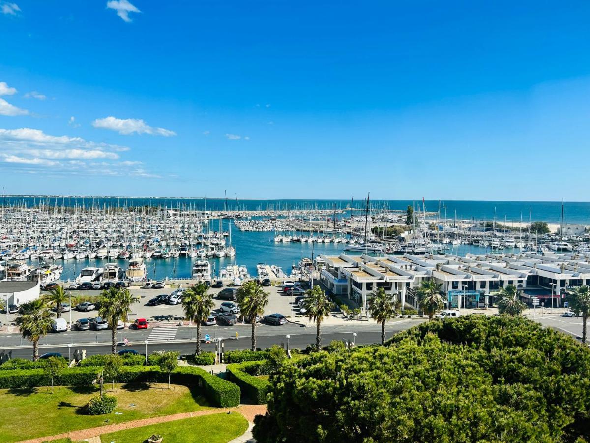 Studio Chic & Cosy Vue Mer, Clim, Parking La Grande Motte Bagian luar foto