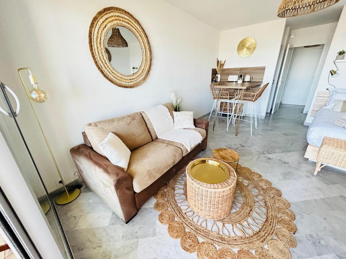 Studio Chic & Cosy Vue Mer, Clim, Parking La Grande Motte Bagian luar foto