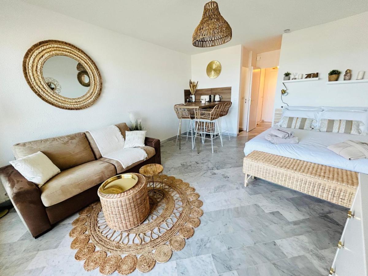 Studio Chic & Cosy Vue Mer, Clim, Parking La Grande Motte Bagian luar foto